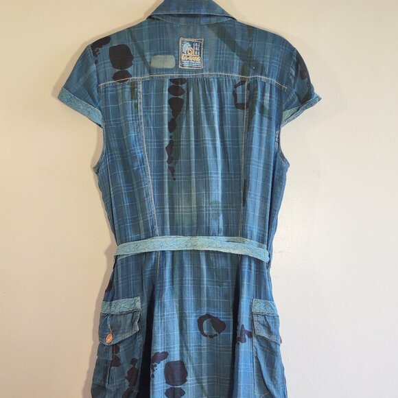 Da-Nang Surplus IndoChine Originale Cargo Wrap Dress Lace Dainty Feminine Medium - Picture 4 of 10